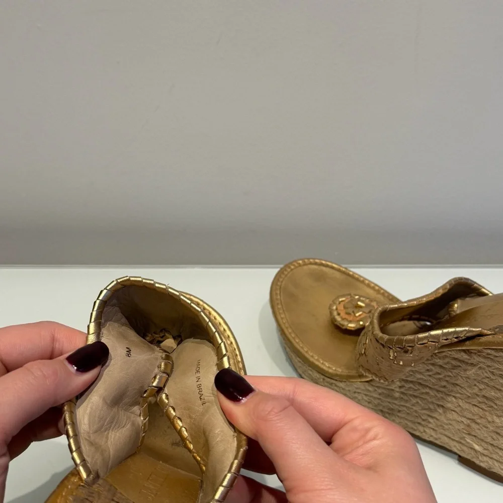 Jack Rogers Wedge Sandals Size 8